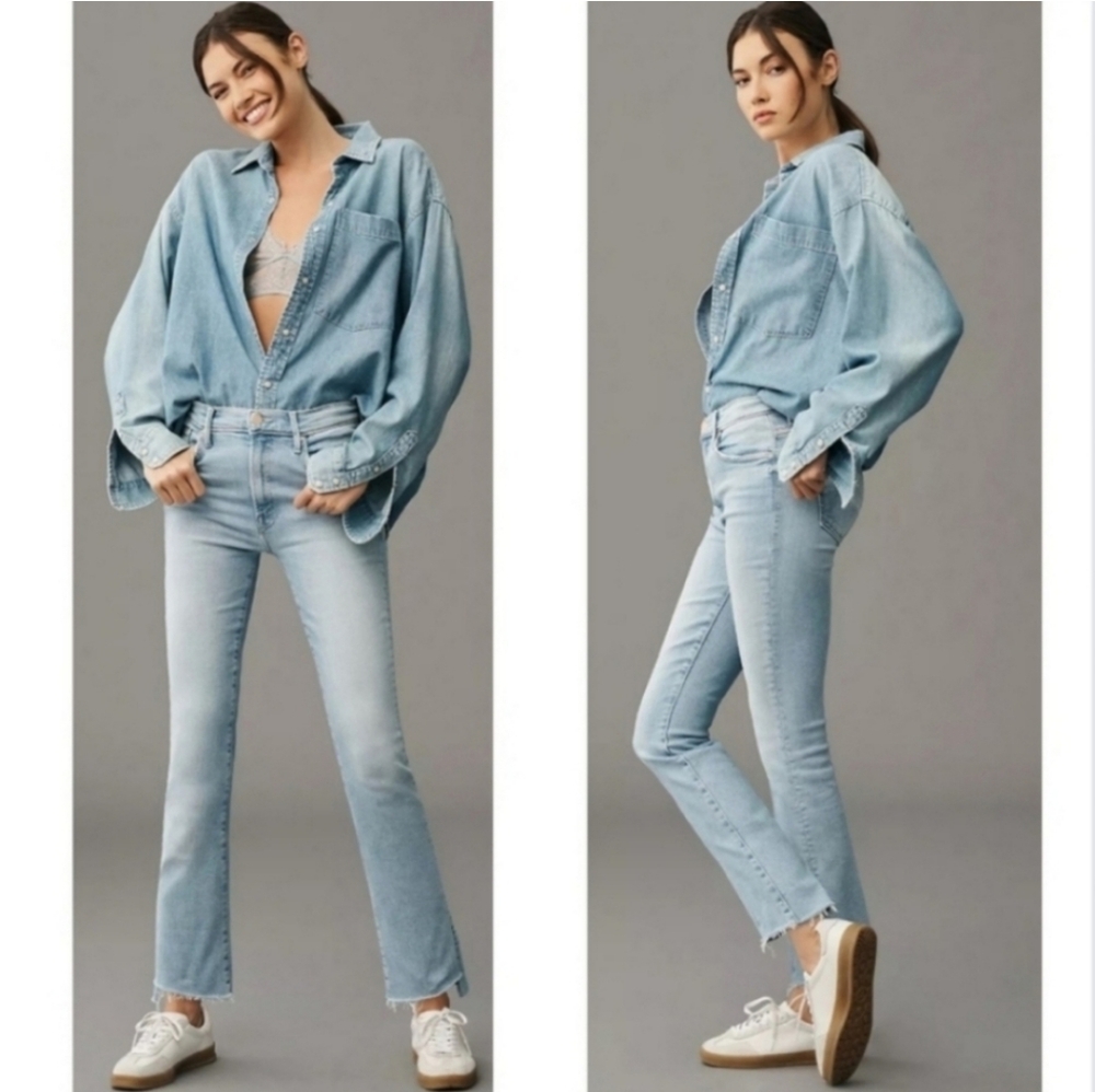 MOTHER The Insider Crop Step Fray Jeans